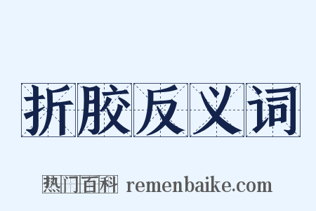 折胶反义词是什么意思的图片